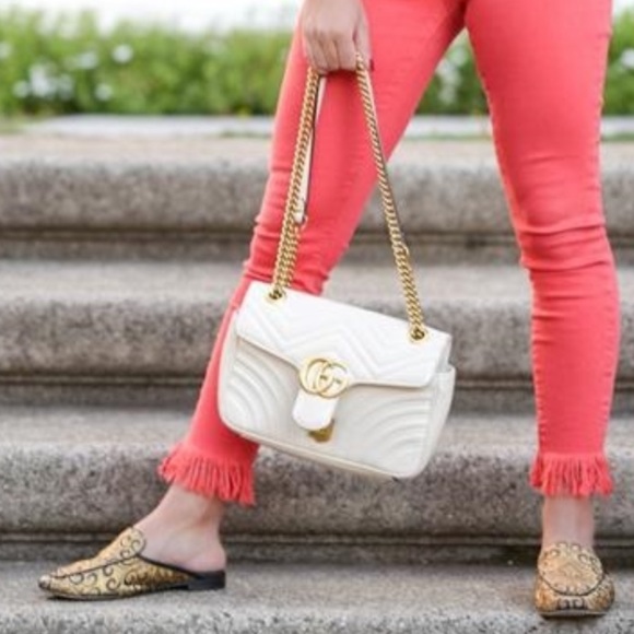 Gold Floral Brocade Close Toe Slip On Mule - Picture 6 of 8